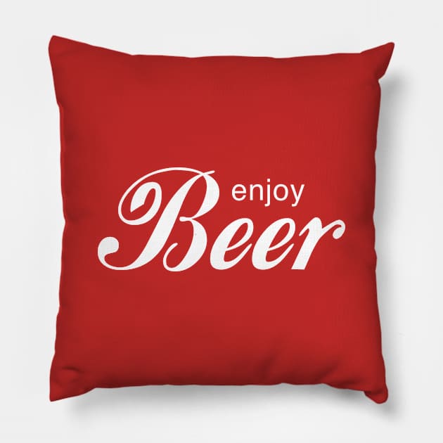 Enjoy beer Pillow by PartyTees