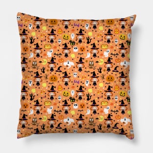 Kawaii Halloween Pattern Pillow