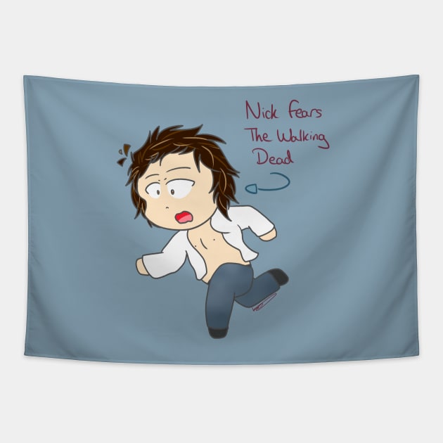 Nick Fears The Walking Dead Tapestry by oh_shoot_arts