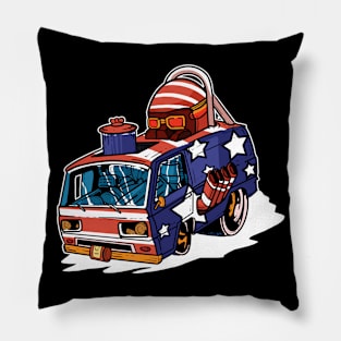 American Camper Van - For Campers Pillow