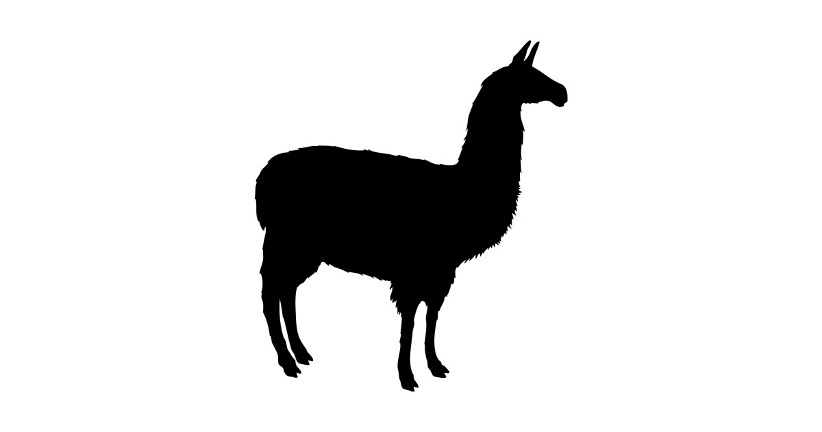 Download Llama Silhouette - Llama - T-Shirt | TeePublic