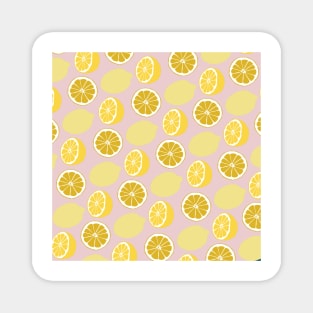 Citrus summer dreams - blush pink Magnet