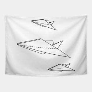 Give it a high fly folded paper airplane Tapestry