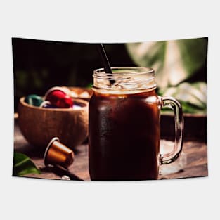 Coffee cup and beans Tapestry