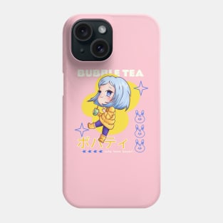 Kawaii Bubble Tea Boba Cute Anime Girl Phone Case