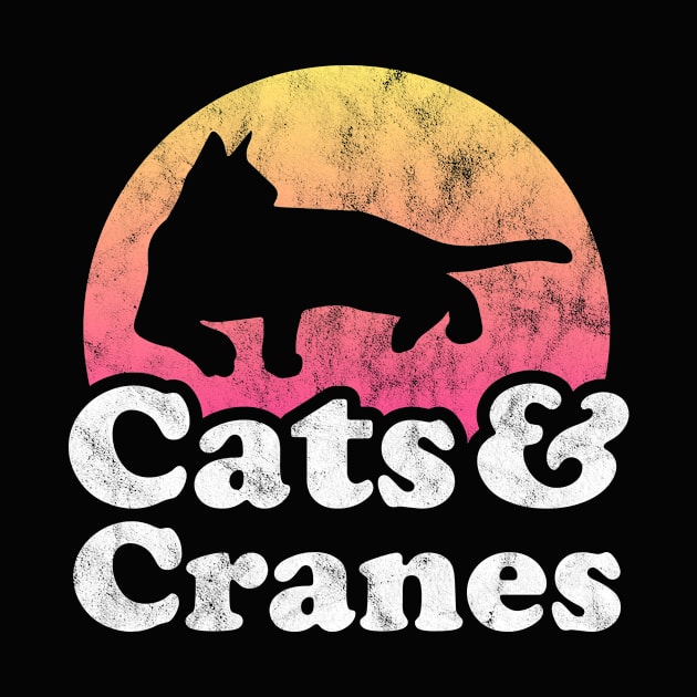 Cats and Cranes Gift for Men, Women Kids by JKFDesigns