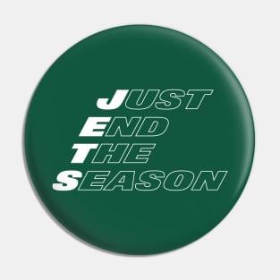 New York Jets Football Just End The Season Pin