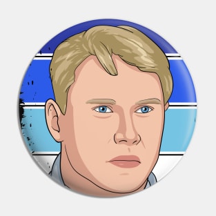 Mika Hakkinen Illustration Tribute Pin