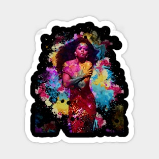 DIANA ROSS ~ Watercolor Illustration Magnet