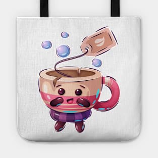 Funny Cup concept art Tote