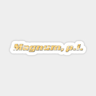 Magnum Title Emblem (aged and weathered) Magnet