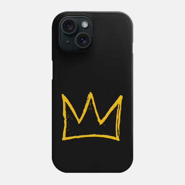 King Crown Basquiat Phone Case by Mr.FansArt