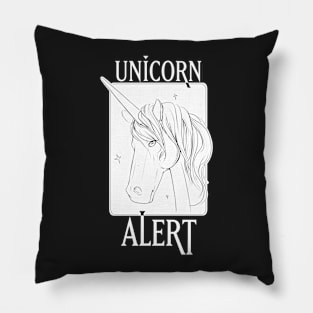 Unicorn Alert Pillow