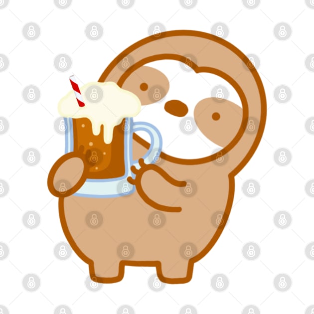 Cute Root Beer Float Sloth by theslothinme