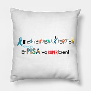 PISA FRENCH RANKING Pillow