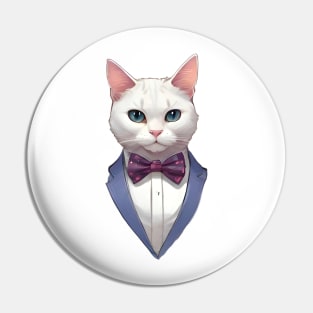 Fancy Cat with Bowtie no.1 Pin