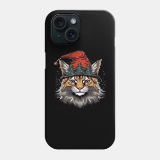 American Bobcat Christmas Phone Case