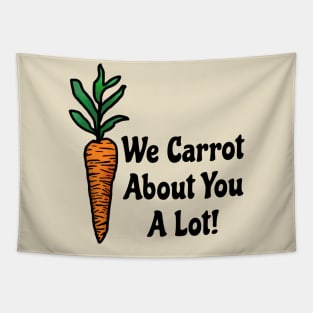 Carrot Bunny Treats We Cared About You A Lot | Mental Health Awareness Tapestry