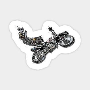 Motorsport Dirt Extreme Sports Motorcyclists Magnet