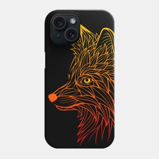 Awesome Fox lines Phone Case