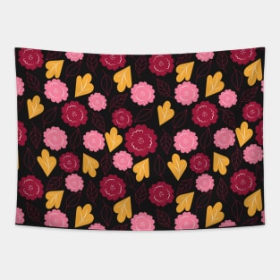 Flowers and Leaf Pattern Tapestry