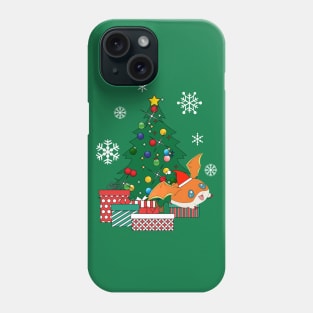 Patamon Around The Christmas Tree Digimon Phone Case