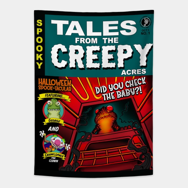 Tales from the Creepy Acres Halloween Spooktacular 1 Tapestry by CreepyAcres