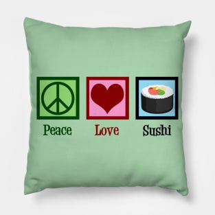 Peace Love Sushi Pillow