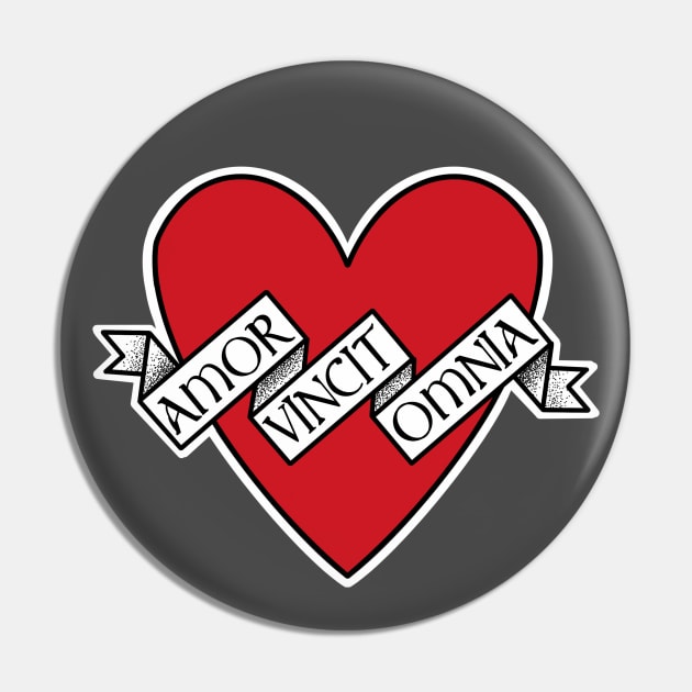 amor vincit omnia red heart Pin by weilertsen