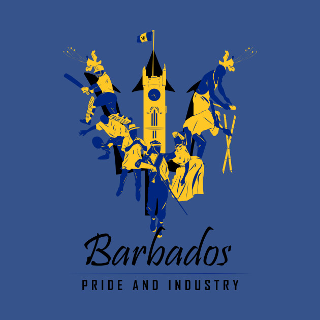 Disover Pride and Industry - Barbados - T-Shirt