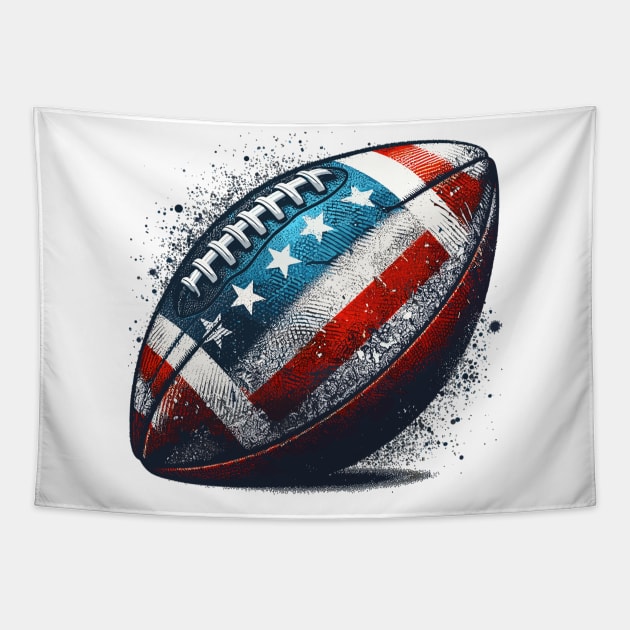 American Football Tapestry by Vehicles-Art