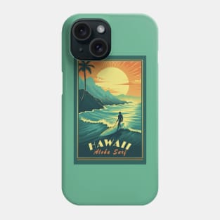 Hawaii Vintage Retro Travel Poster Phone Case