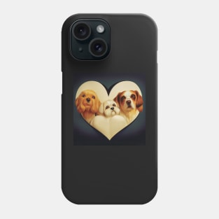 Valentine Dogs | Cocker Spaniel, Maltese, Cavalier King Charles Phone Case