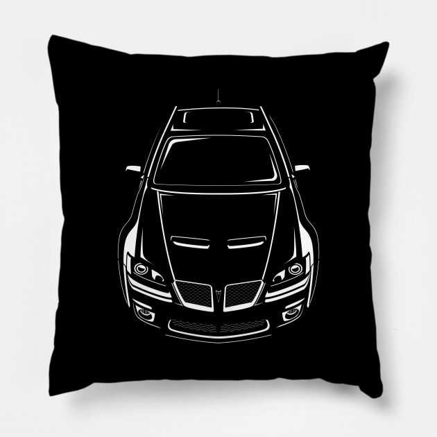 Custom Pontiac G8 silhouette Pillow by V8social