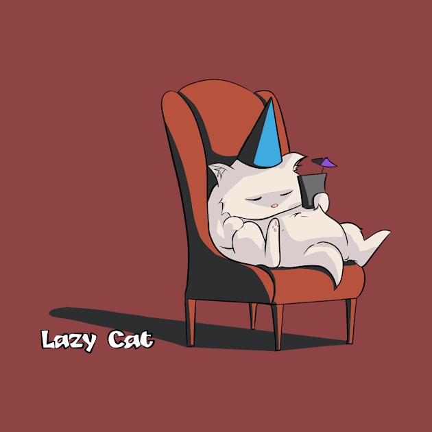 Lazy Cat Party Time by jocampo770