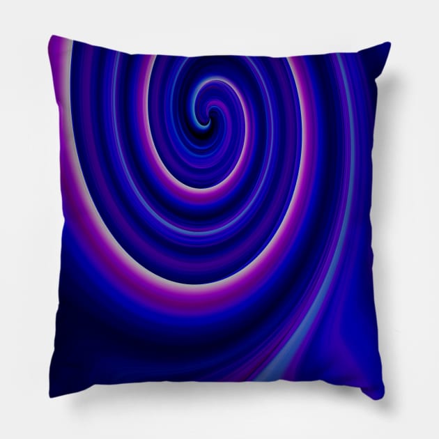 Big spiral in luminescent color Pillow by Uniquepixx