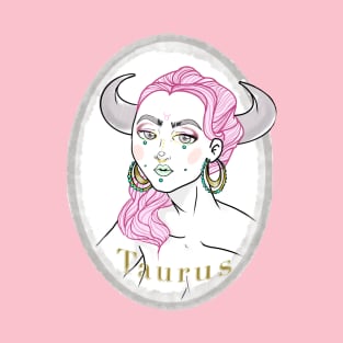 Taurus Zodiac Sign Art T-Shirt