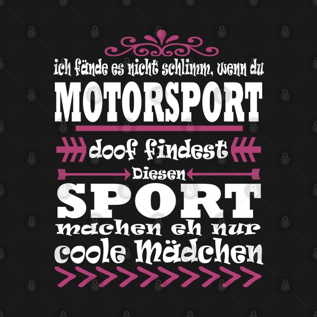 Motorsport Mädchen Motorrad Bike Geschenk by FindYourFavouriteDesign