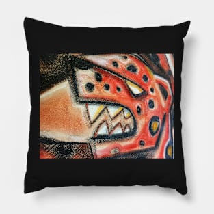 Red jaguar illustration Pillow