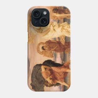 Greek Girls Picking Up Pebbles by the Sea by Lord Frederic Leighton Phone Case