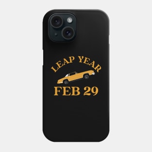 Leap Year Feb 29 Car Lowrider Cars Leap Year Day February 29 Leap Day Car Show Birthday Phone Case