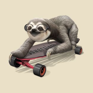 SLOTH ON SKATEBOARD T-Shirt