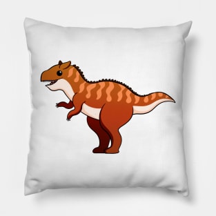 cartoon carnotaurus Pillow