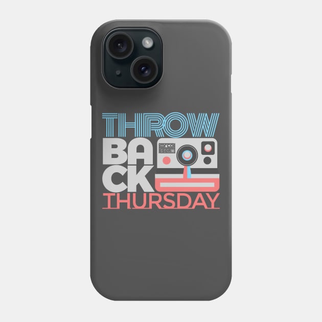 Throwback Thursday #TBT Hashtag Weekday Everyday Phone Case by porcodiseno