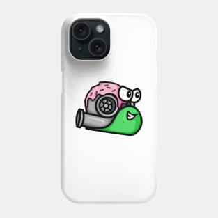 Turbo Snail - Blue and Pink Donut Phone Case