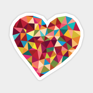 Geometric Love Heart Magnet