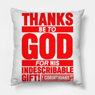 2 Corinthians 9:15 Thanks Pillow