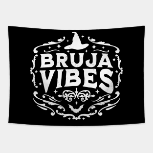 Bruja Vibes Mexican Witch Halloween Witchy Retro Vintage Tapestry