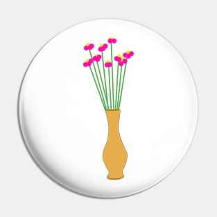 Pink flower Pin