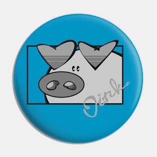 Oink green Pin